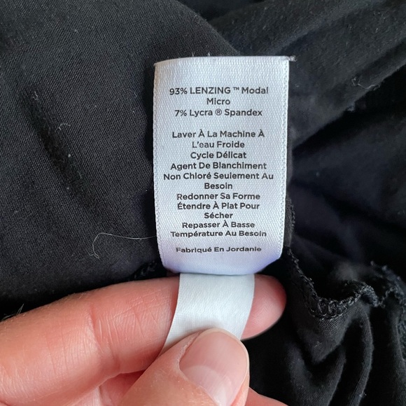 Haven Well Within Large Black Long Sleeve Super Soft v neck t-shirt - Picture 4 of 5